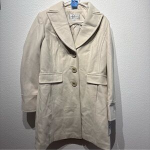 Linea Donatella Elegant Cream Trench Coat BNWT sz M